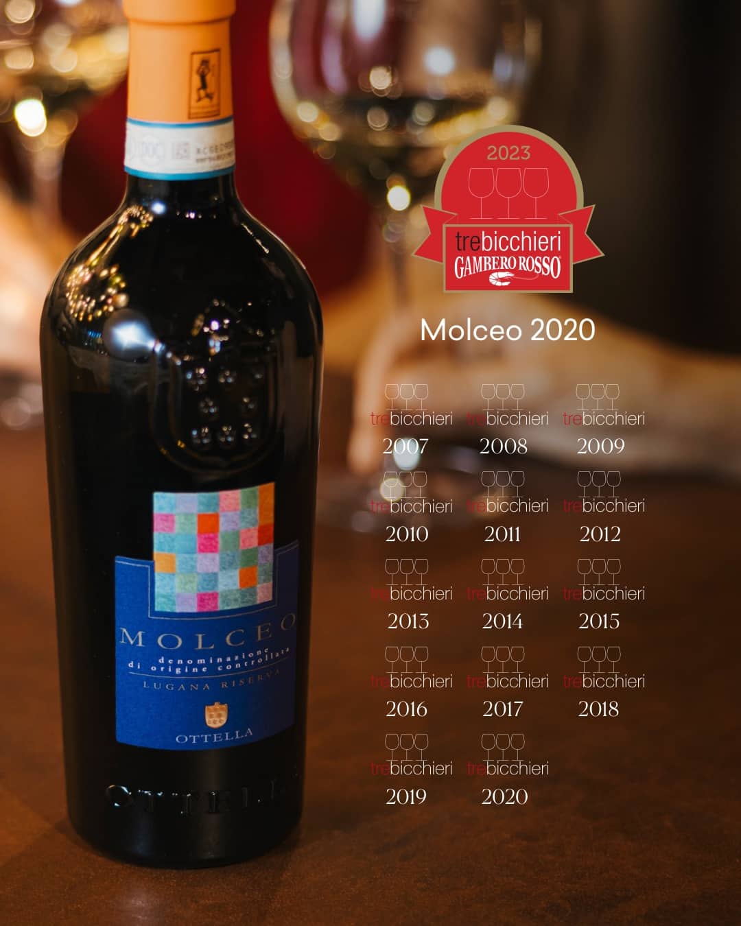 Molceo Lugana Riserva 2020: Tre Bicchieri by Gambero Rosso